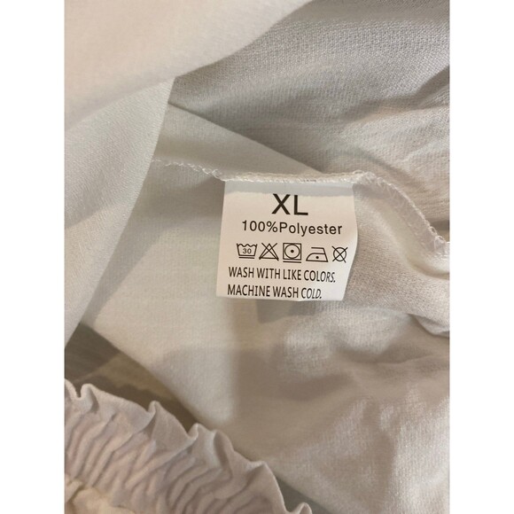 Boho Lace Trim Shorts Plus Sz  XL White Wide Elastic Waist Bohemian
Hippie Gypsy - Picture 12 of 12